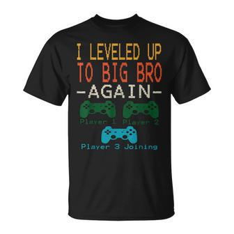 Big Brother Est 2024 I Leveled To Brother Up Again T-Shirt - Seseable