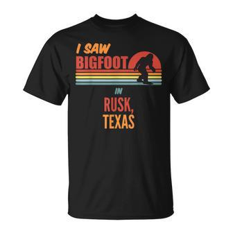 Bigfoot Lives In Rusk Texas T-Shirt | Mazezy CA