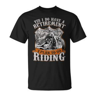 Bike Grandpa Motorcycle Rider Retirement Gifts Papa Biker Unisex T-Shirt | Mazezy