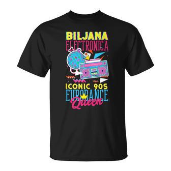Biljana Electronica Iconic 90S Eurodance Queen T-Shirt | Mazezy