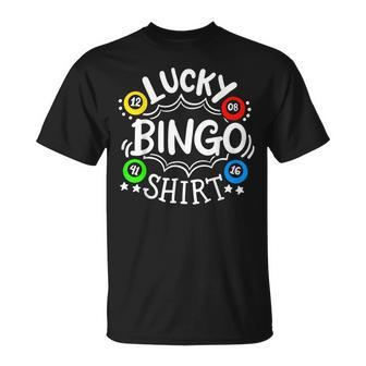 Bingo Lucky Bingo Unisex T-Shirt - Seseable
