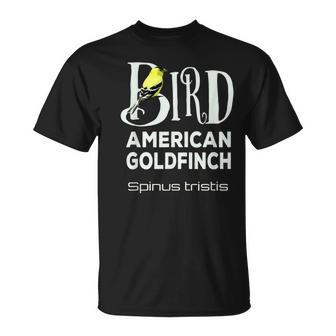 Bird American Goldfinch Yellow T-Shirt | Mazezy