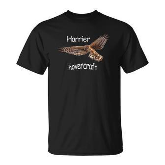 Birding Hovering Harrier Hawk Marsh Hawk T-Shirt | Mazezy