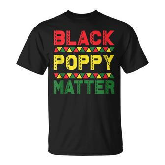 Black Poppy Matter Black History Month Africa Pride Unisex T-Shirt | Mazezy