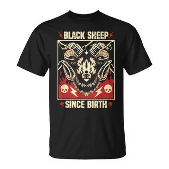 Black Sheep Since Birth Desert Bighorn Sheep Ram Lamb Animal T-Shirt | Mazezy
