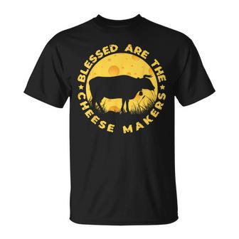 Blessed Are The Cheese Makers Food Cheese T-Shirt | Mazezy