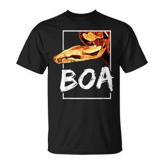 Boa Constrictor Snake Keeper Reptile Fan Geometric T-Shirt | Mazezy