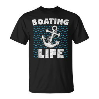 Boating Men Anchor Sailing Gift Unisex T-Shirt | Mazezy