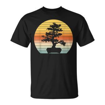 Bonsai Tree Vintage Japanese Bonsai Tree Sun T-Shirt | Mazezy