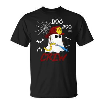 Boo Boo Crew Firefighter Fireman Halloween Spooky Season T-Shirt