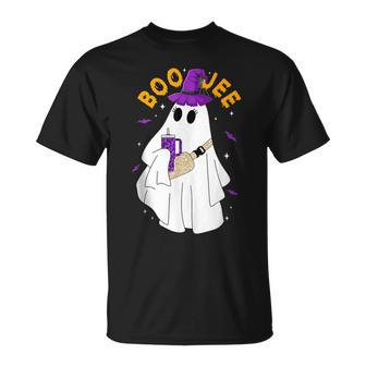 Boo Jee Boujee Halloween Cute Boo Ghost Spooky Costume T-Shirt - Seseable