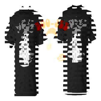 Boo Jee Cute Boo Ghost Boujee Retro Halloween Costume T-Shirt - Seseable