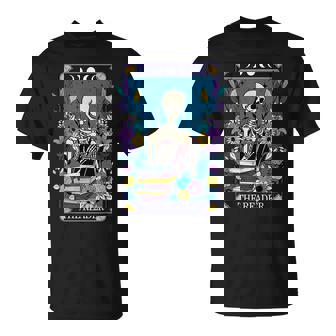 Book Lover Tarot Card The Reader Mystic Funny Skeleton Tarot Funny Gifts Unisex T-Shirt | Mazezy