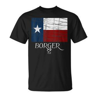 Borger Tx Texas Flag City State T-Shirt | Mazezy