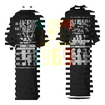 Born In July 1969 Birthday Awesome Since July 1969 Unisex T-Shirt | Mazezy