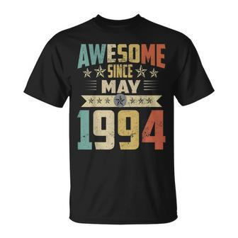 Born In May 1994 Birthday Awesome Since May 1994 Unisex T-Shirt | Mazezy