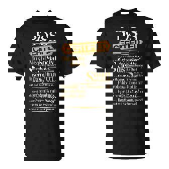 Boss Name Gift Certified Boss Unisex T-Shirt - Seseable