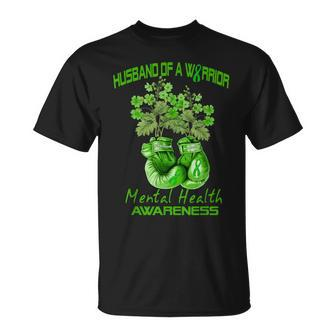 Boxing Husband Of A Warrior Mental Health Fighter T-Shirt | Mazezy