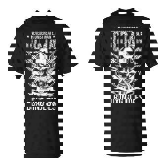 Boxing Never Underestimate An Old Man With Boxing Gloves Unisex T-Shirt - Seseable