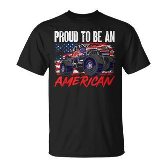 Boys Kids Proud To Be An American 4Th Of July Unisex T-Shirt | Mazezy