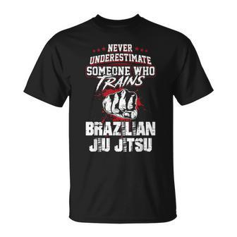 Brazilian Jiu Jitsu Never Underestimate Someone Unisex T-Shirt - Seseable