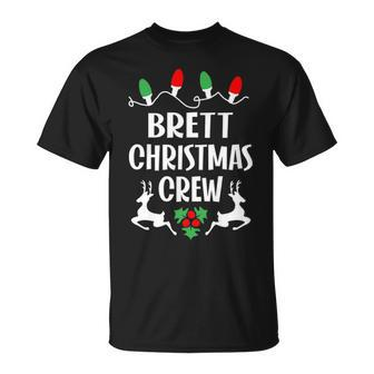 Brett Name Gift Christmas Crew Brett Unisex T-Shirt - Seseable