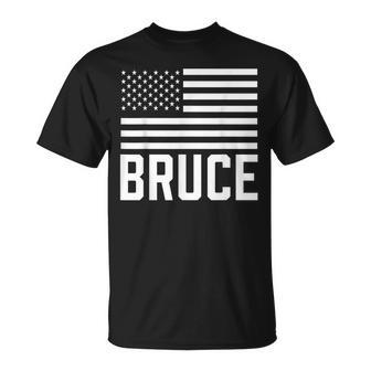 Bruce Birthday Forename Name Personalized Usa T-Shirt - Seseable