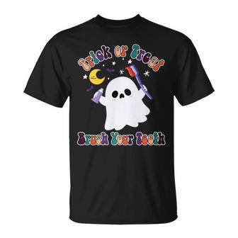Brush Your Th Spooky Funny Halloween Costume Dentist Unisex T-Shirt | Mazezy