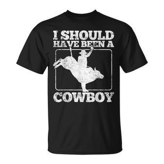 Bull Riding Cowboy Bull Rider Rodeo T-Shirt - Seseable