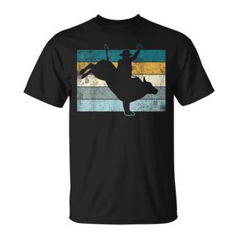 Bull Riding Bull Rider Cowboy Rodeo T-Shirt - Seseable