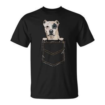 Bully Kutta Indian Mastiff Puppy For A Dog Owner Pocket T-Shirt | Mazezy