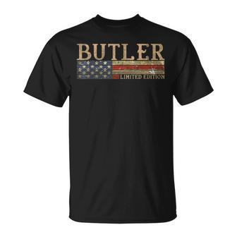 Butler Funny Job Title Profession Birthday Worker Idea Unisex T-Shirt | Mazezy