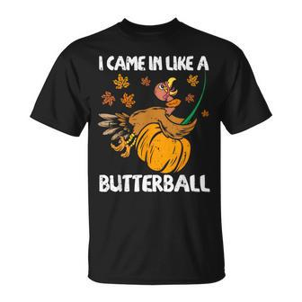 I Came In Like A Butterball Turkey Thanksgiving T-Shirt - Seseable
