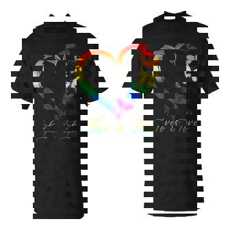 Butterfly Heart Rainbow Love Is Love Lgbt Gay Lesbian Pride T-shirt - Thegiftio UK