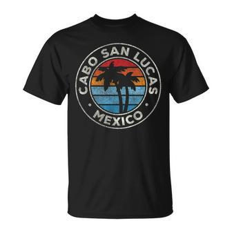 Cabo San Lucas Mexico Vintage Graphic Retro 70S T-Shirt | Mazezy
