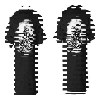 Cafe Racer Rider Skeleton Cafe Racer Bench Motorcycle Jacket Unisex T-Shirt | Mazezy