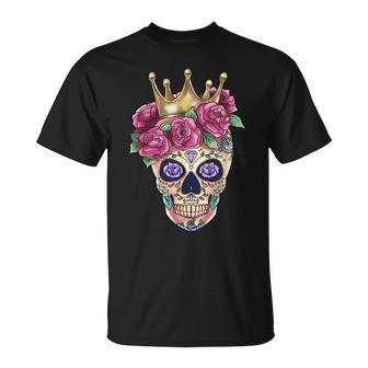 Calavera Queen Horror Halloween Party Halloween T-Shirt | Mazezy