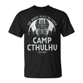 Camp Cthulhu Funny Cosmic Horror Cthulhu Unisex T-Shirt - Seseable