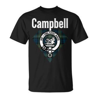Campbell Of Argyll Clan Scottish Name Coat Of Arms Tartan Campbell Funny Gifts Unisex T-Shirt | Mazezy