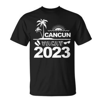 Cancun Vacation 2023 Beach Trip Reunion Family Matching Unisex T-Shirt - Seseable