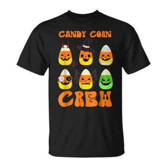 Candy Corn Squad Team Candy Corn Crew Halloween T-Shirt - Monsterry
