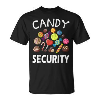 Candy Security Halloween Costume Party T T-Shirt - Seseable