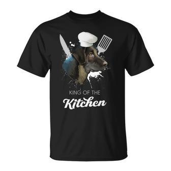 Cao De Castro Laboreiro King Of The Kitchen Dog Chef T-Shirt | Mazezy