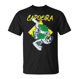 Capoeira Brazilian Flag Fight Capo Ginga Music Martial Arts T-Shirt | Mazezy DE
