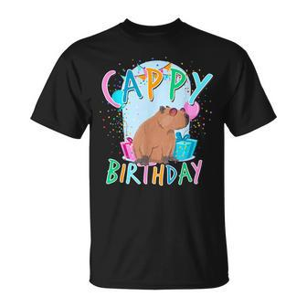 Capybara Birthday Party Capybaras For Girls And Boys Gifts For Capybara Lovers Funny Gifts Unisex T-Shirt | Mazezy