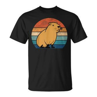Capybara Vintage Rodent Capybara T-Shirt - Seseable