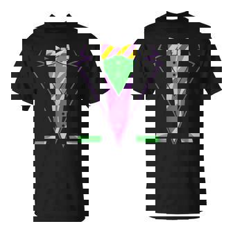 Carnival Masquerade Tuxedo Parade Mardi Gras T-Shirt | Mazezy