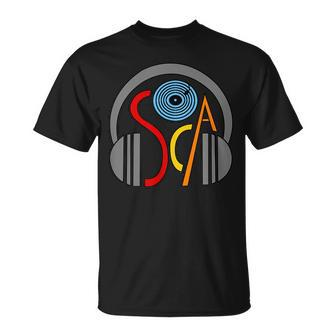 Carnival Soca Music With Headphones T-Shirt | Mazezy