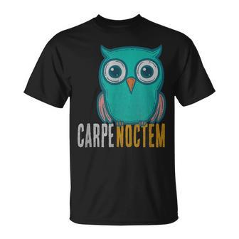 Carpe Seize One's Day Nope The Night Classical Latin T-Shirt | Mazezy