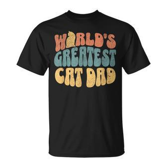 Cat Dad  Worlds Greatest Cat Dad Cat Dad Funny Gifts Unisex T-Shirt